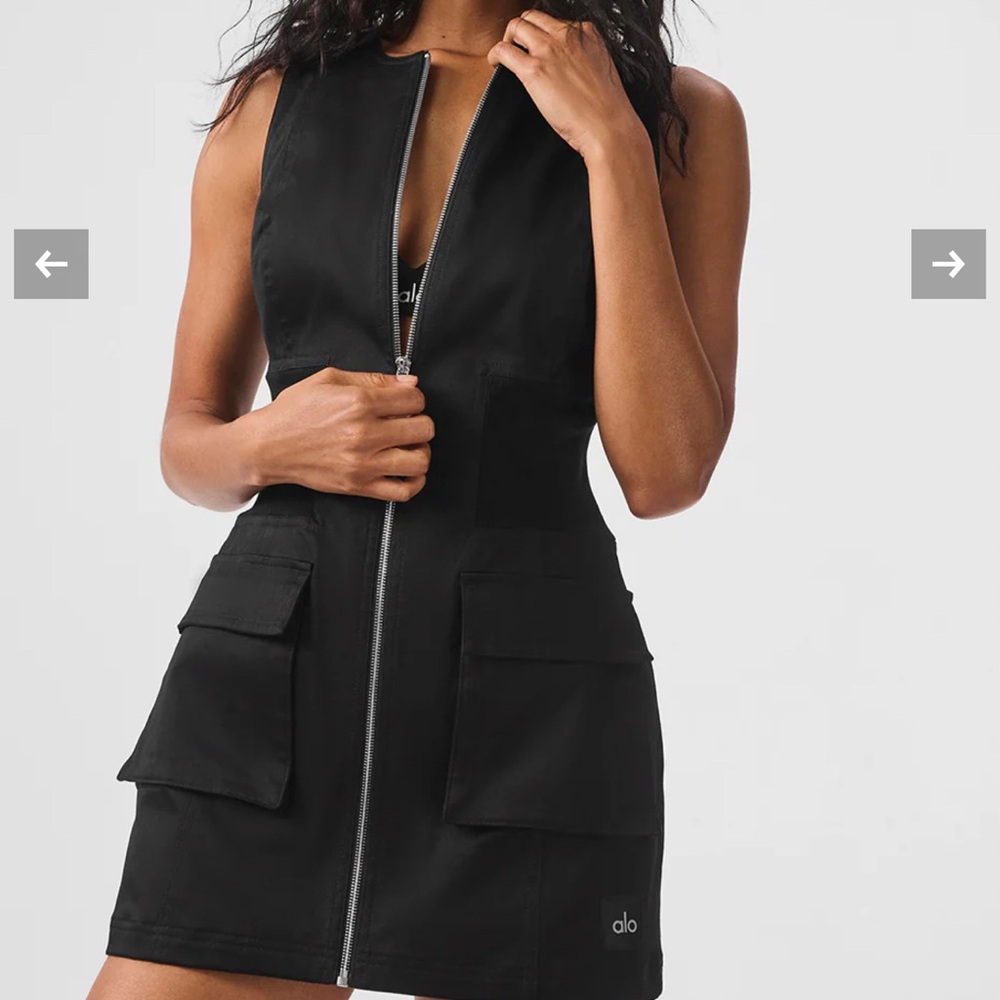 ALO Yoga Black night out cargo Dress